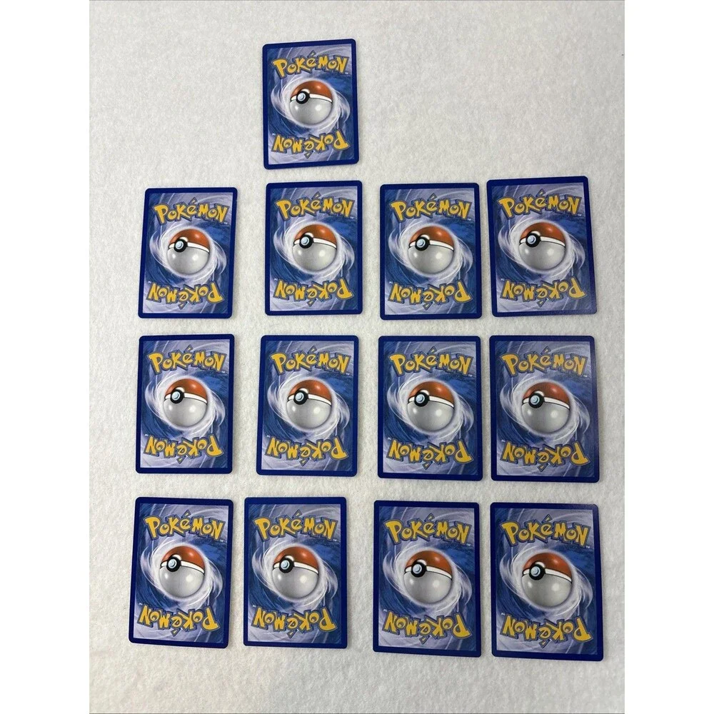 Pokémon TCG Lot 13 Cards Reverse Holo Pikachu + 7 Poison Burn Markers Preowned